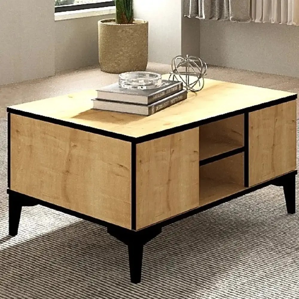 Masuta cafea Susana living culoare nuc deschis 90 cm