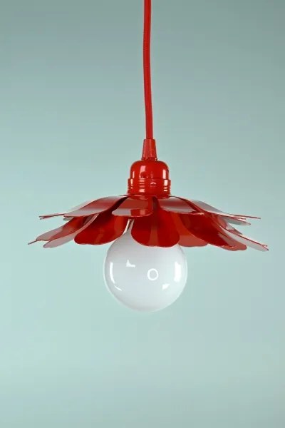 Bohemia-Design - Lustru suspendat pe cablu 1xE27/60W/230V roșu