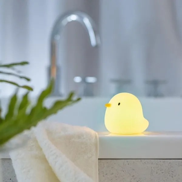 Lampă LED RGB tactilă reîncărcabilă de cadă pentru copii SWIMMY DUCK LED/5V