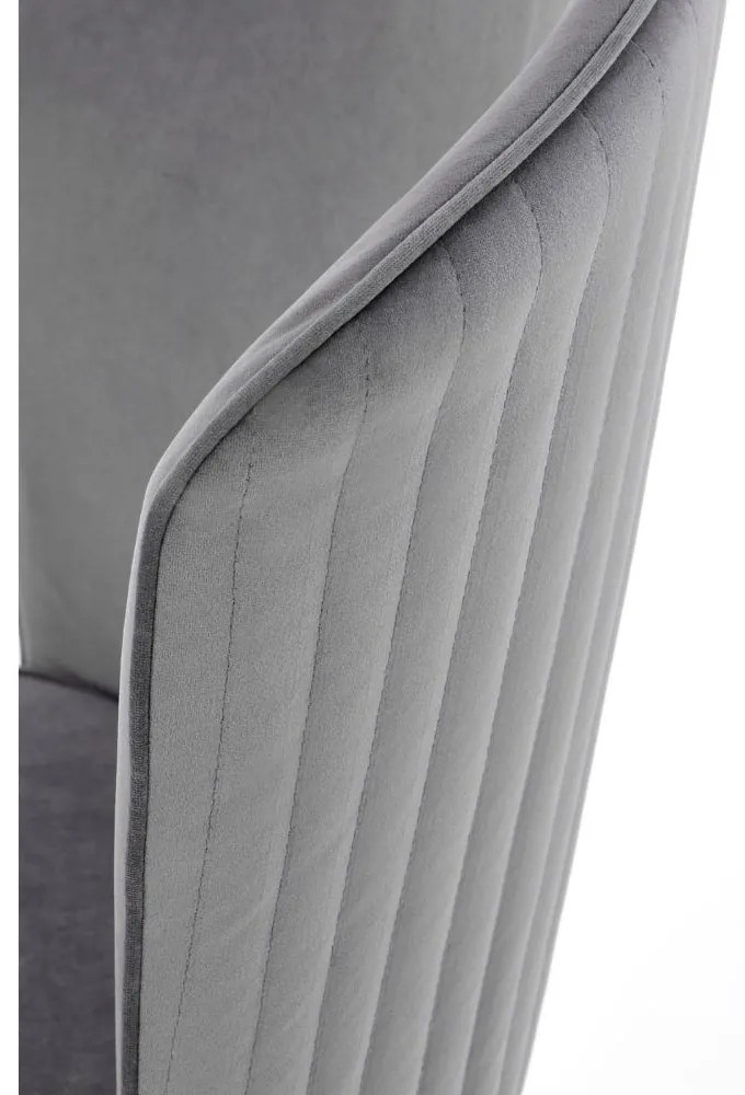 Scaun de bucaterie Dio, gri/negru