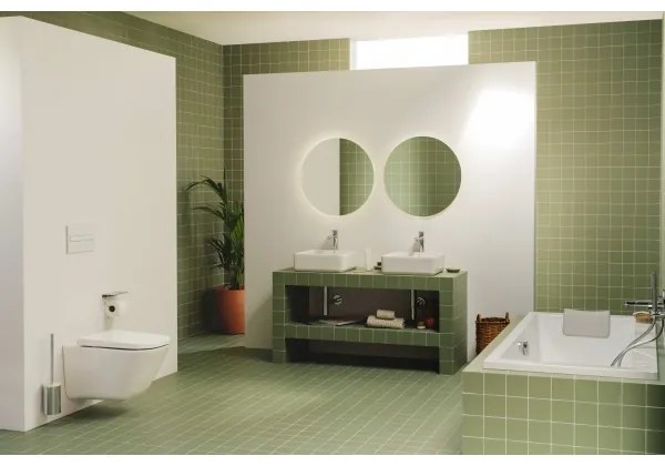 Lavoar pe blat Roca A3270ML000 GAP 39x37 cm ceramică/alb