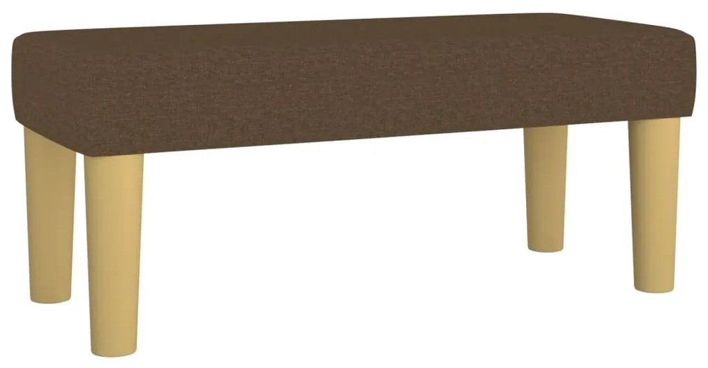 346627 vidaXL Bancă, maro închis, 70x30x30 cm, textil