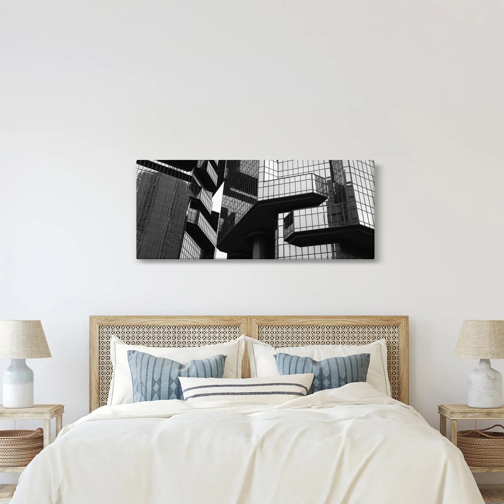 Tablou - Cladiri de sticlă (120x50 cm)