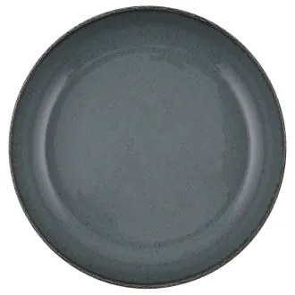 Set de masă, 16 piese, gri/porțelan