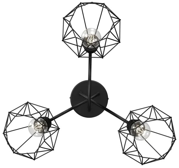 Lustră aplicată BERGEN 3xE27/60W/230V