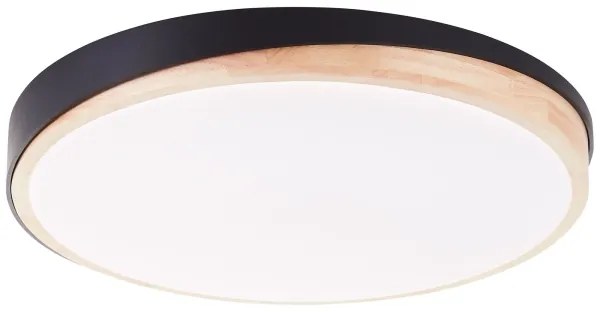 Plafonieră LED dimabilă Brilliant BAARLO LED/36W/230V d. 50 cm negru + telecomandă