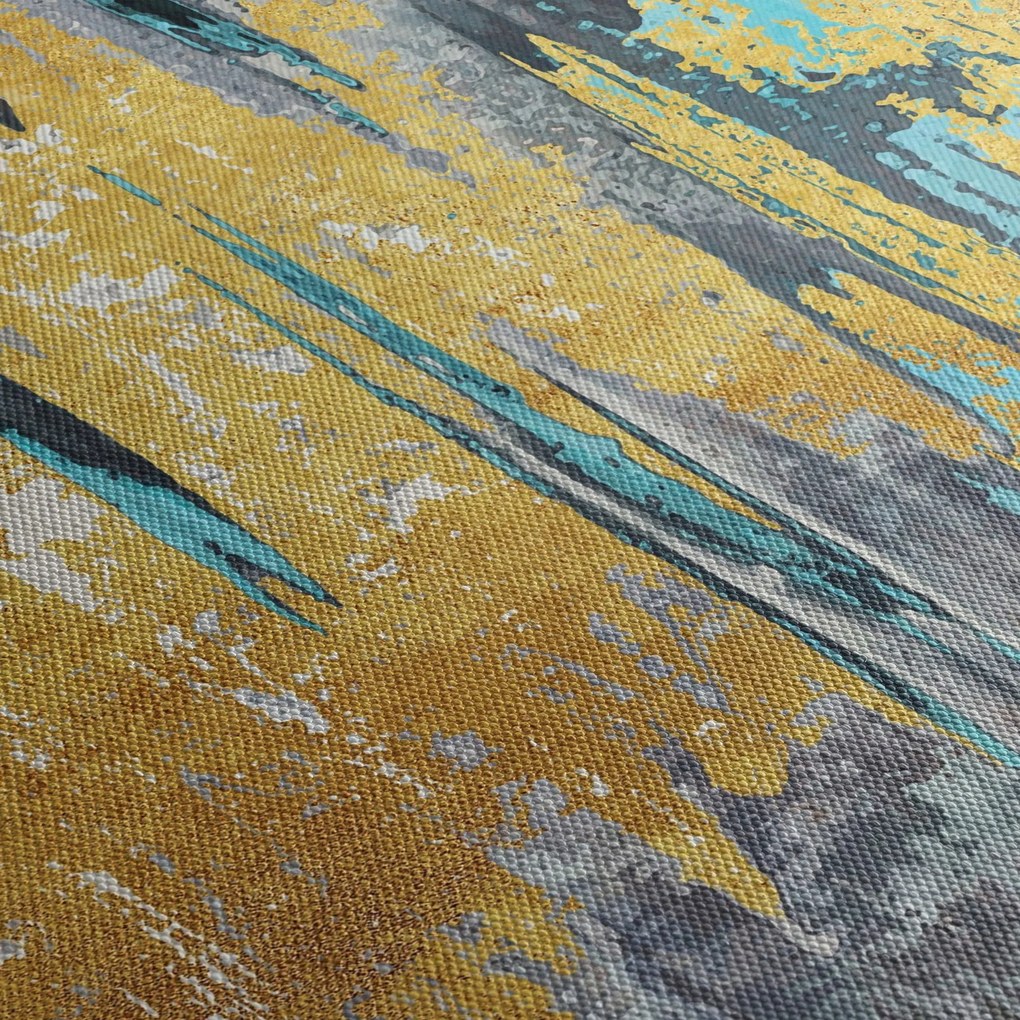 Tablou - Design auriu (120x50 cm)