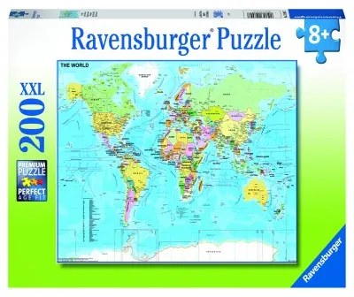 PUZZLE HARTA LUMII, 200 PIESE - RAVENSBURGER (RVSPC12890)