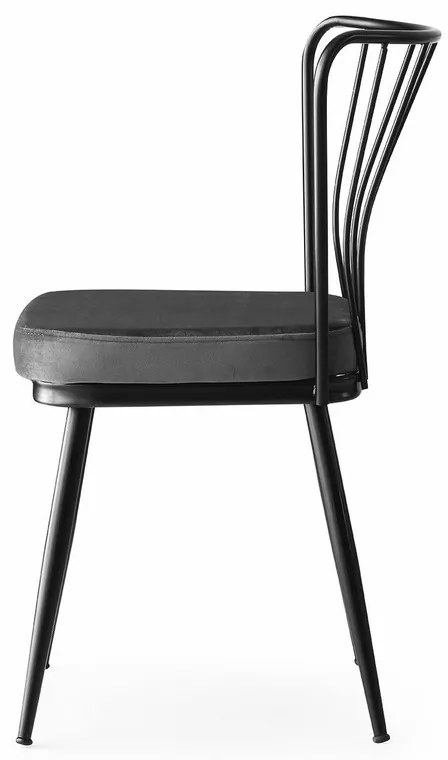 Set de scaune de sufragerie Yildiz Black, 2 buc.