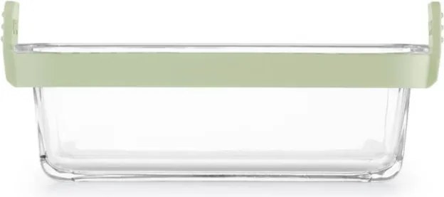 Set 2 forme de copt pentru cuptor si friteuze cu aer cald Lekue 1010158, Manere din silicon, Sticla borosilicata, Verde