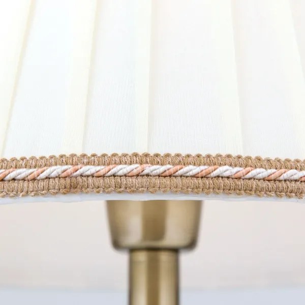 Lampă de masă Orion LA 4-1085/1 TONIA 1xE27/60W/230V d. 30 cm alb/bronz