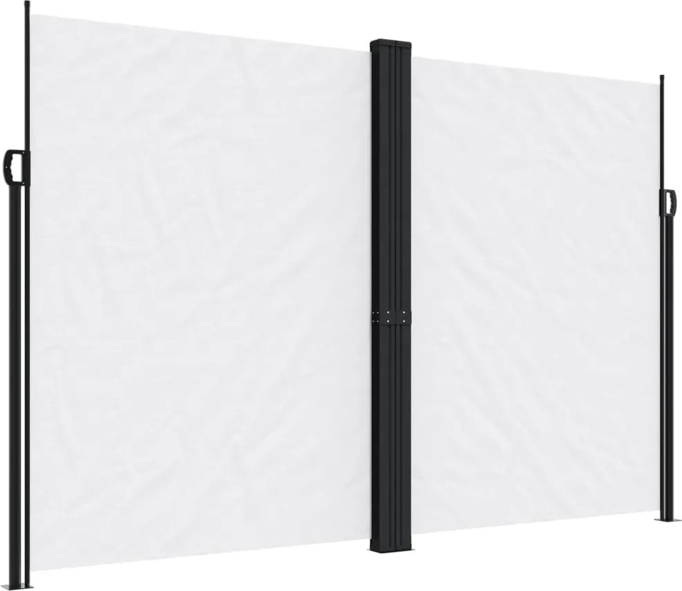 vidaXL Copertină laterală retractabilă, alb, 220x600 cm