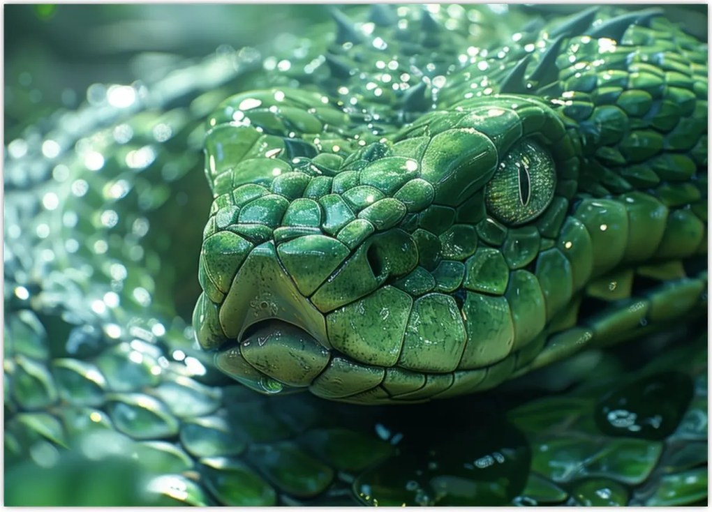 Tablou - Portret de șarpe (70x50 cm)