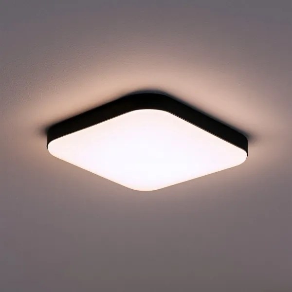 NEMO Plafonieră LED, 11 W, 230 V, 26 x 26 cm, negru