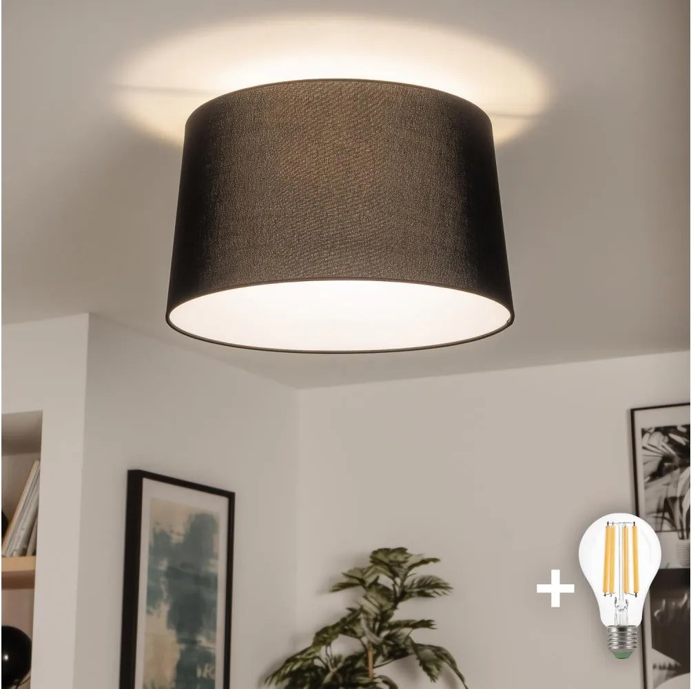 Brilagi - Lustră aplicată LED CERIA, 1x E27/40W/230V, Ø 45 cm, negru