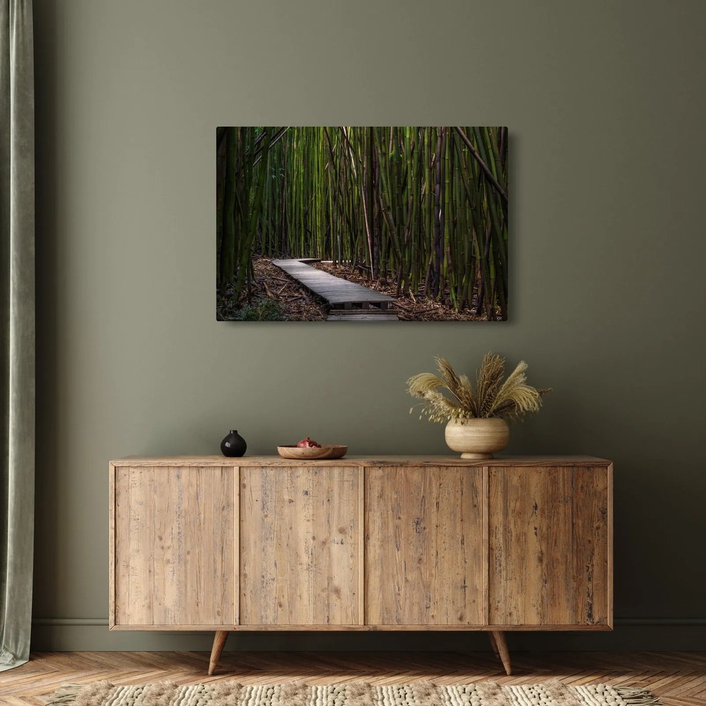 Tablou - Între bambus (90x60 cm)