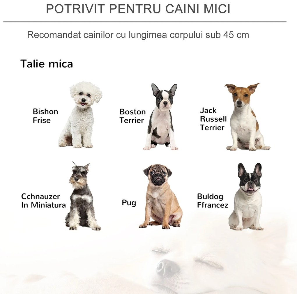 Canapele pentru Câini și Pisici PawHut din Piele sintetică cu Perne 68.5x42x43cm | AOSOM RO