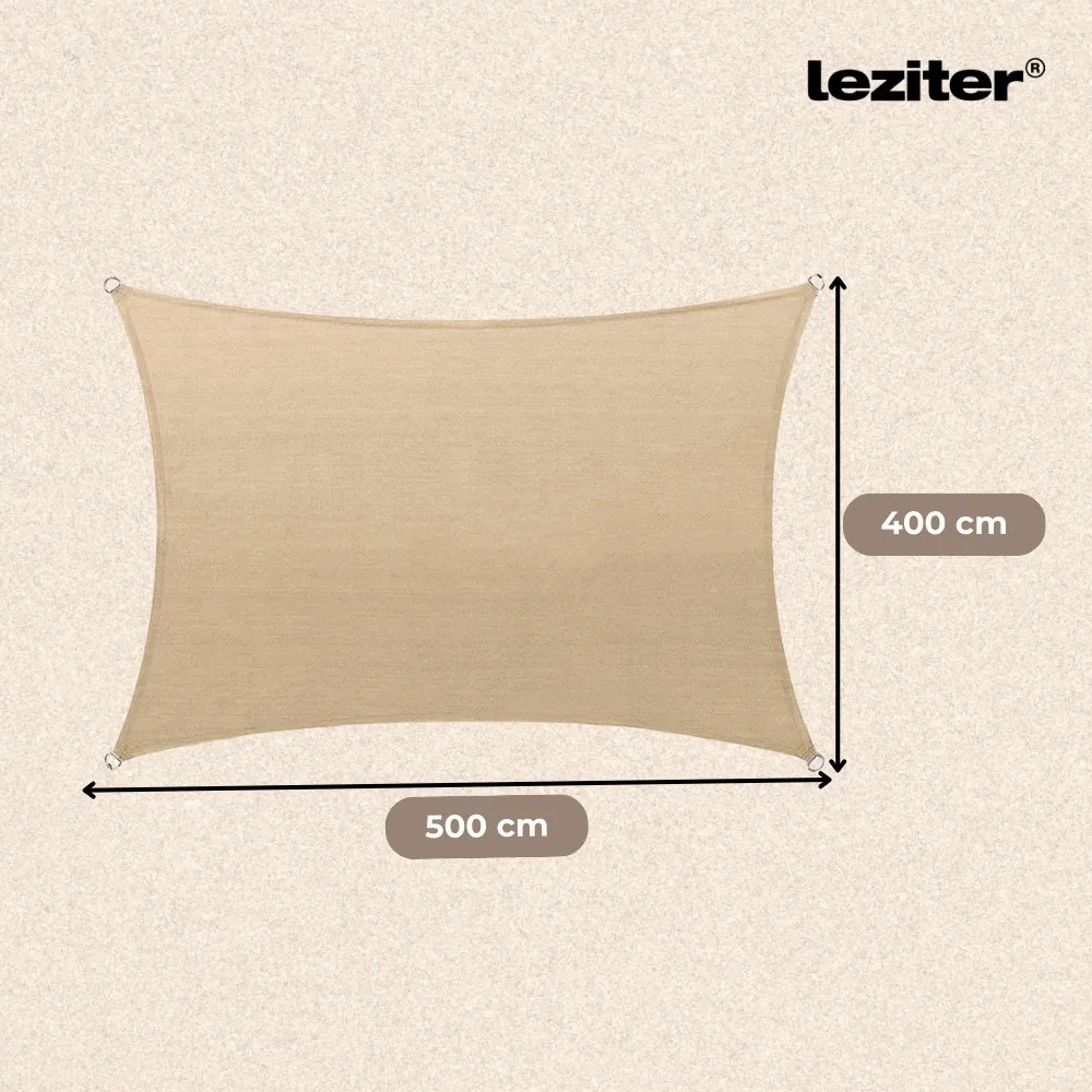 Rana Sun sail dreptunghiular 4x5 m bej