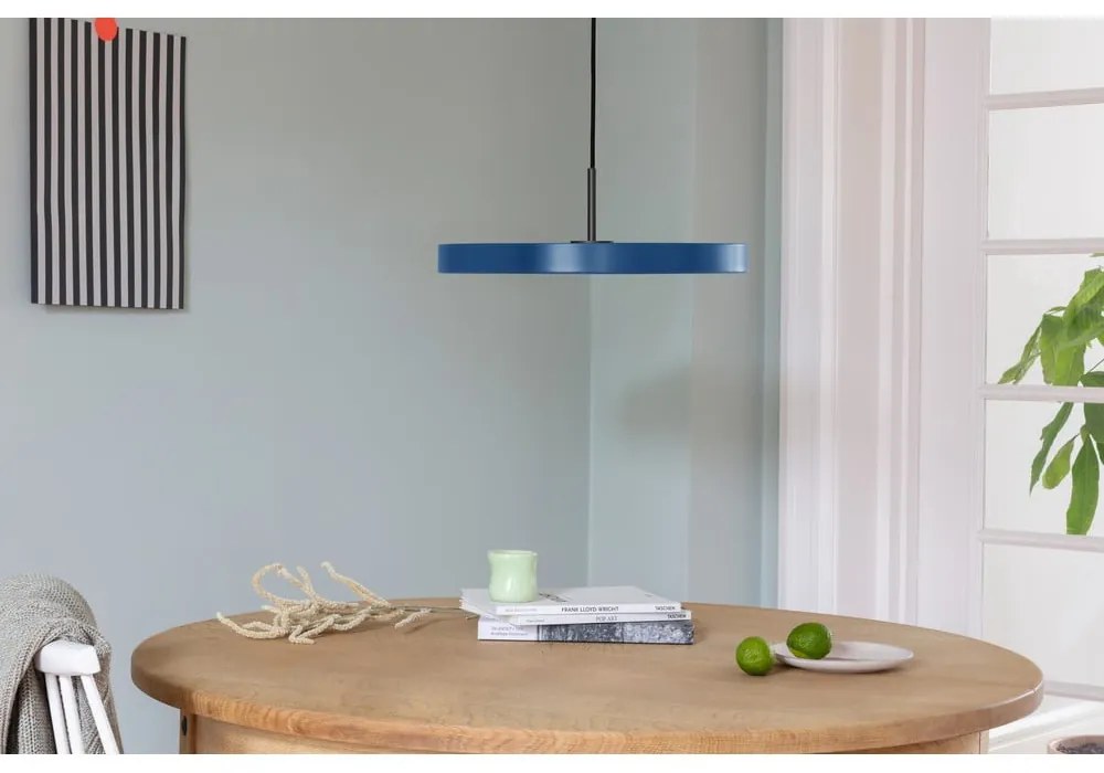 Lustră în culoarea petrolului LED cu abajur din metal ø 43 cm Asteria Medium – UMAGE