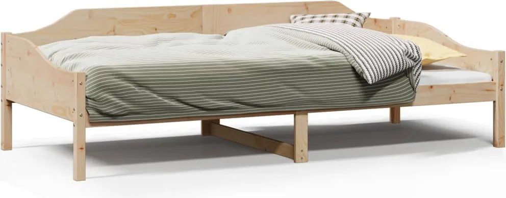 vidaXL Cadru de pat fără saltea, 90x200 cm, lemn masiv pin