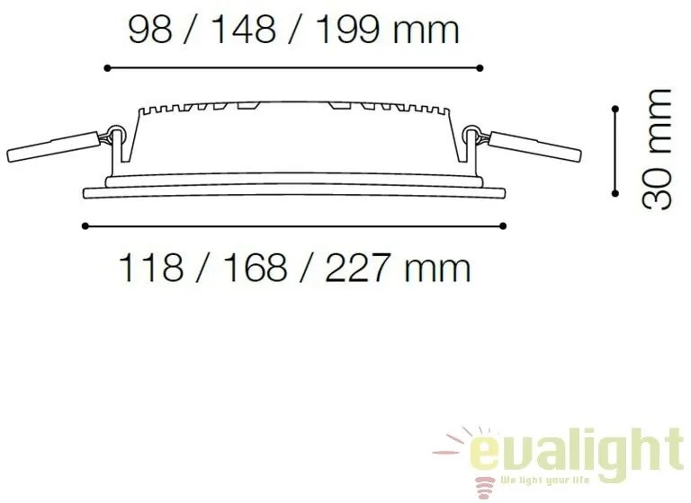 Spot incastrabil LED GROOVE FI1 10W 4000K ROUND 147666