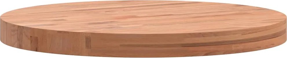 vidaXL Blat de masă rotund, Ø50x4 cm, lemn masiv de fag
