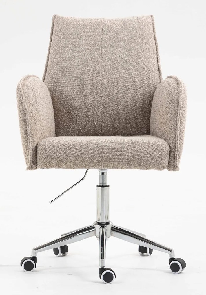 HR280K Scaun Latte Boucle cu Bază Cromata