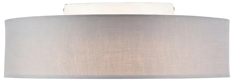 Plafoniera gri 40 cm cu LED inclus - Drum LED