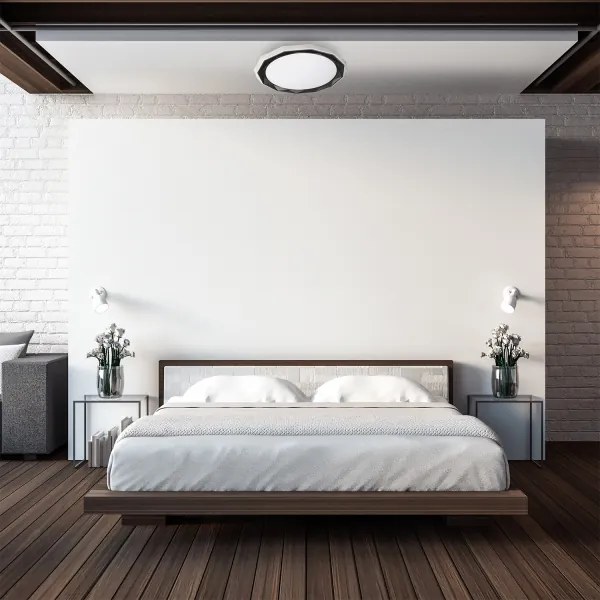 Plafonieră LED dimabilă OSCAR LED/45W/230V + telecomandă