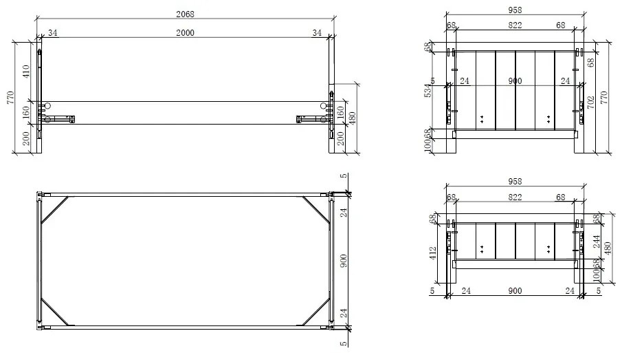 Set Mobilier Cameră Copii ERIK: Pat 90x200 cm și Sertar Pat, Alb – Vipack