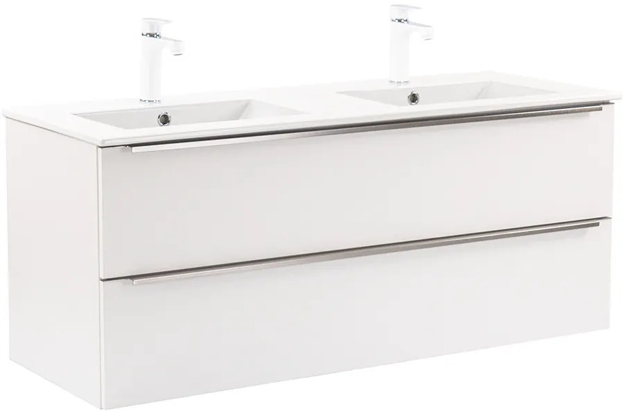 Dulap inferior Vario Trim 120 cu lavoar alb-alb