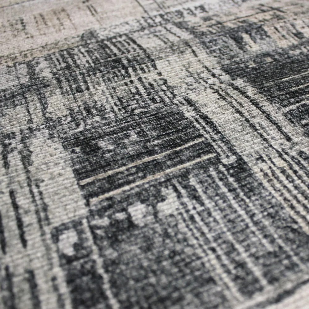 Covor gri lavabil 190x290 cm Silas Abstract – Flair Rugs