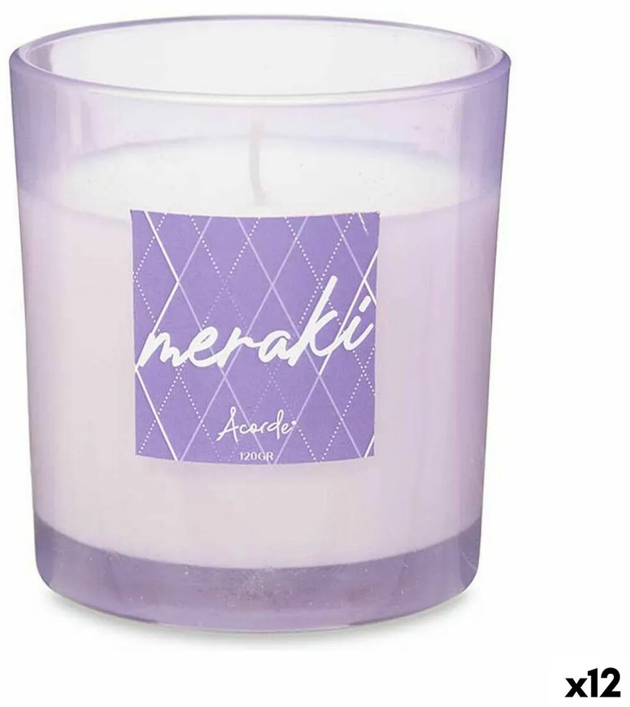 Lumânare parfumată violet (120 g) (12 unități)