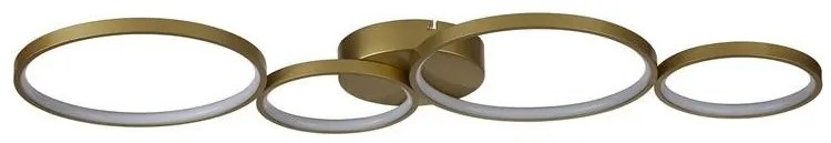 Lustra LED decorativa metal auriu Cirque 4Lt Ring