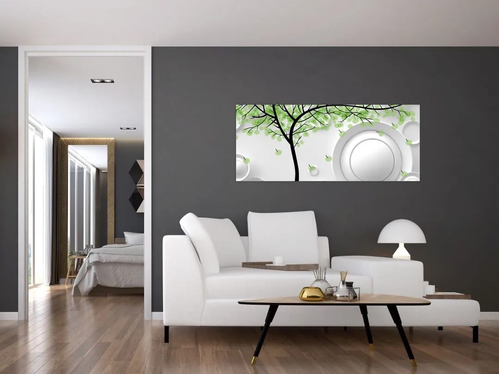 Tablou abstracție artistică (120x50 cm)