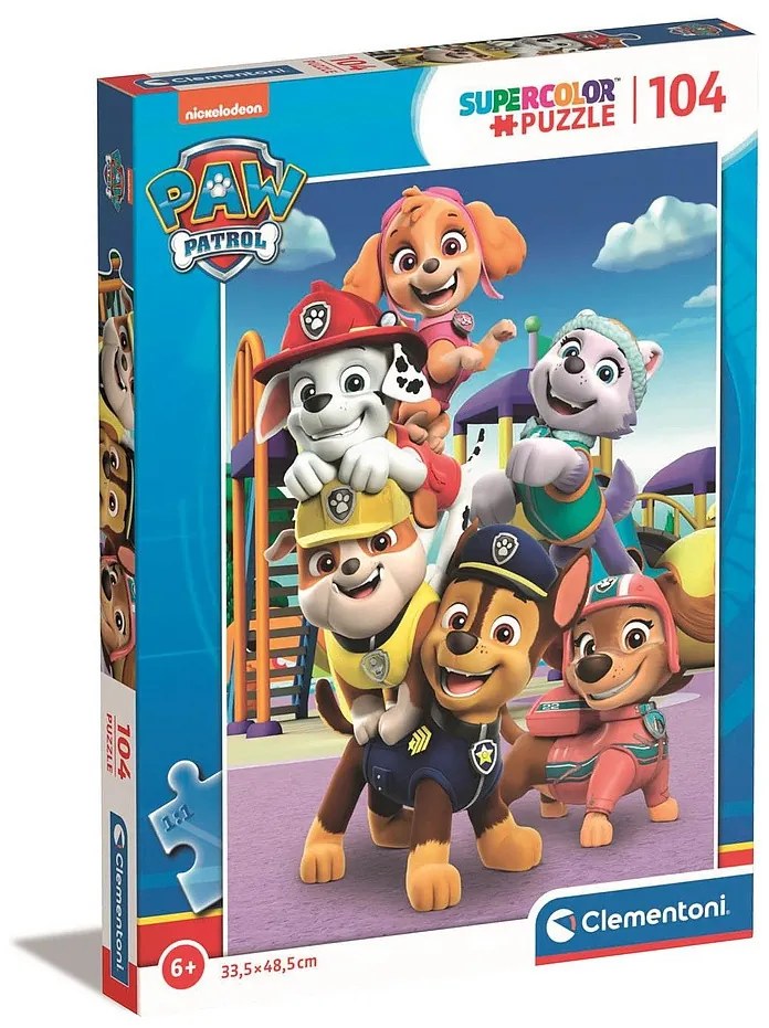 Patrula Cățelușilor Stacked Puzzle Clementoni de 104 piese