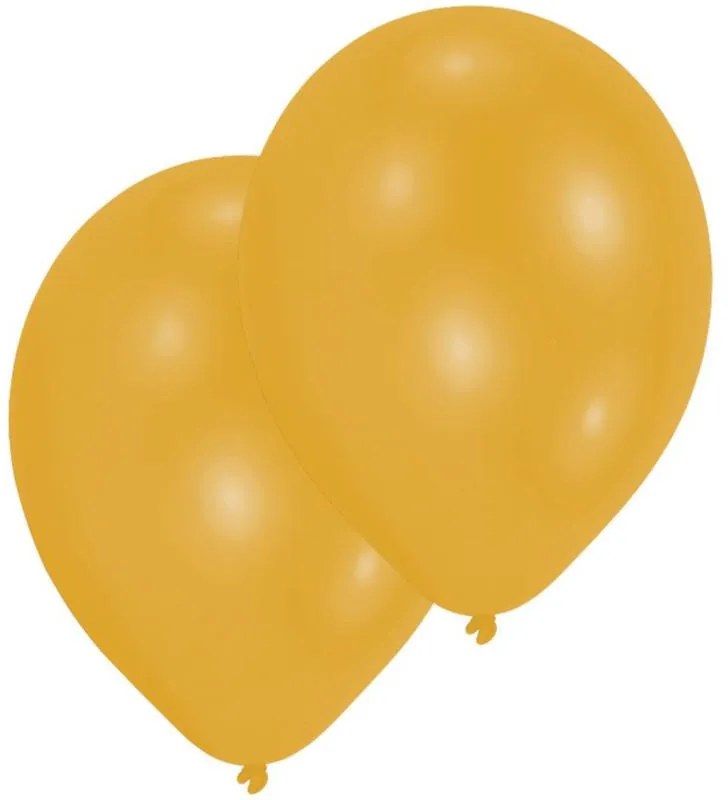 Colorat Metallic Gold Balon auriu, set de 10, 11 inch (27,5 cm)