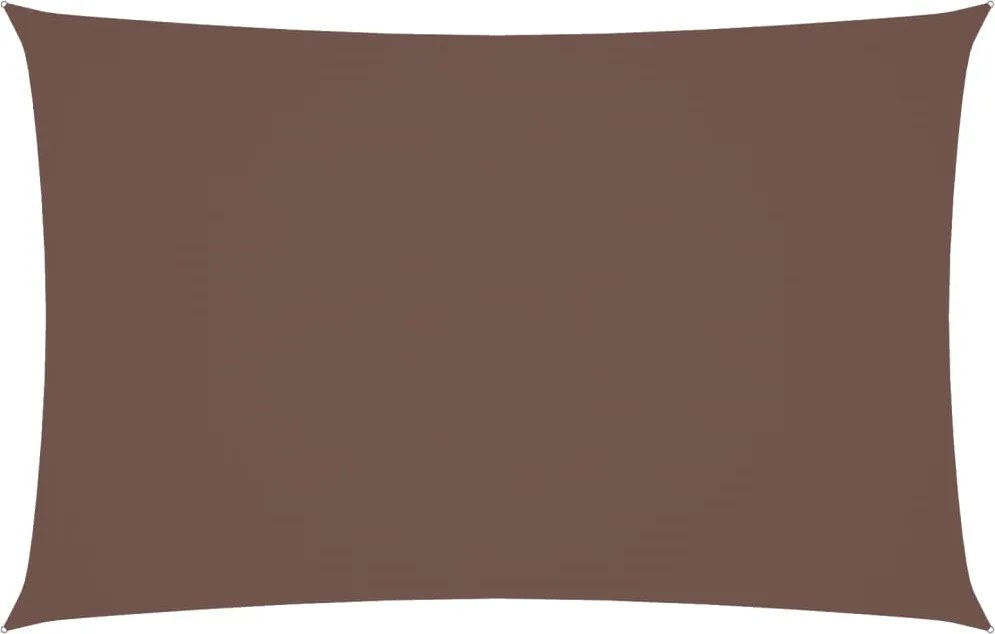 vidaXL Parasolar, maro, 5x8 m, țesătură oxford, dreptunghiular
