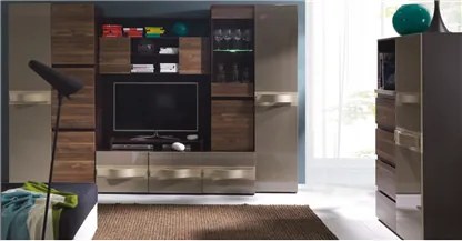 Living Glamour/Biblioteca, 300 cm x 200 cm x 50 cm, maro