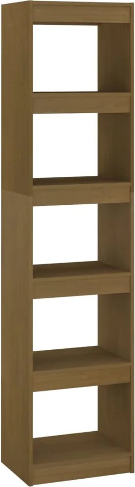vidaXL Bibliotecă/Separator cameră maro miere 40x30x167,5 cm lemn pin