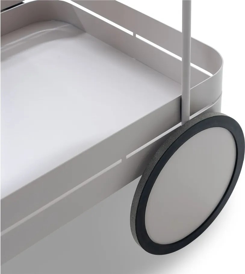 Măsuță de servire cu roți din metal 74x42 cm Gin &amp; Trolley – Spinder Design