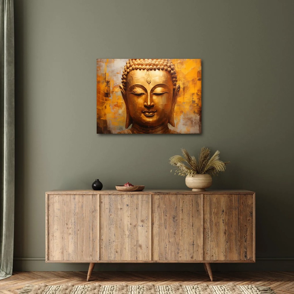 Tablou - Buddha, pictură în ulei (70x50 cm)