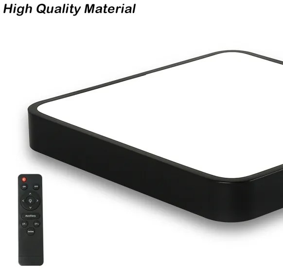 Plafonieră LED dimabilă Brilagi POOL SQUARE LED/48W/230V 3000-6000K 50x50 cm negru + telecomandă