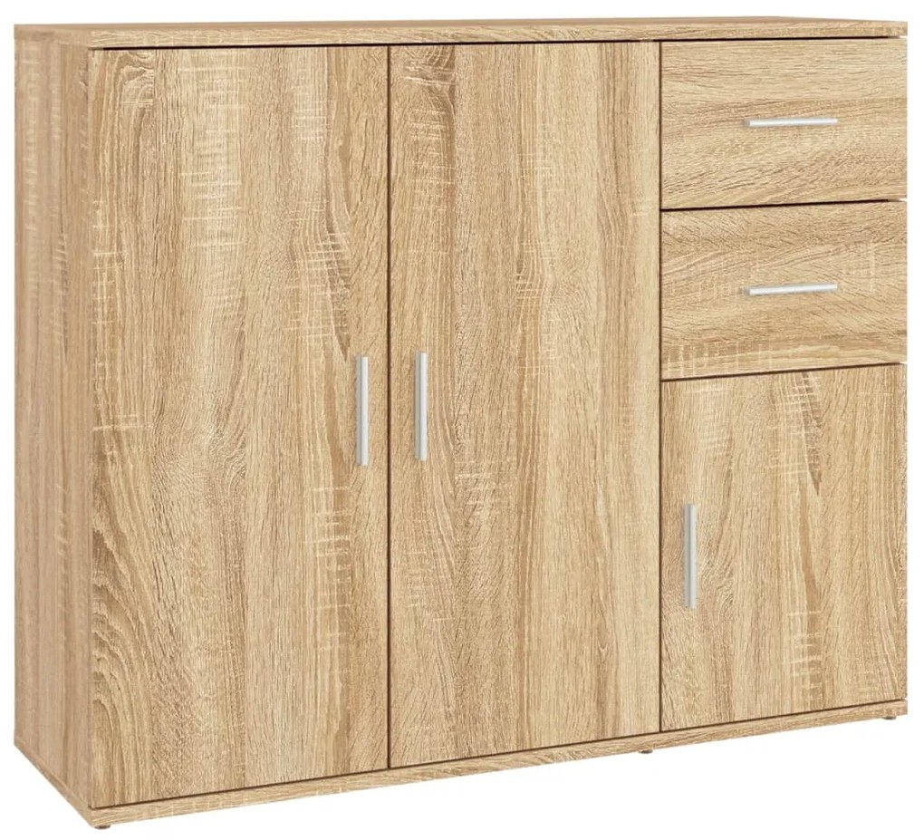 Servanta, stejar sonoma, 91x29,5x75 cm, lemn prelucrat