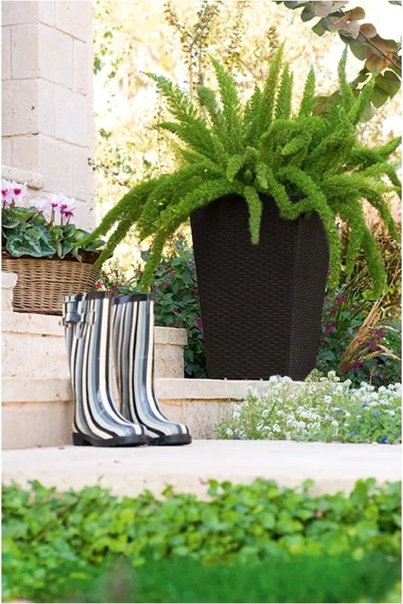 Ghiveci decorativ din plastic Rattan – Keter