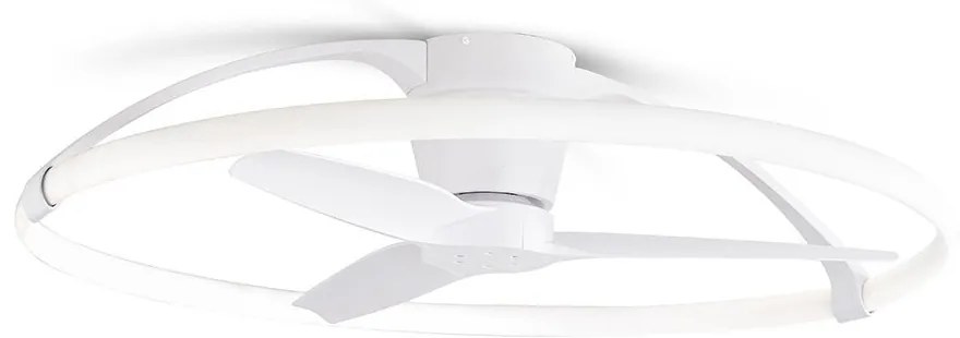 Lustra LED Smart cu Ventilator si telecomanda NEPAL alb