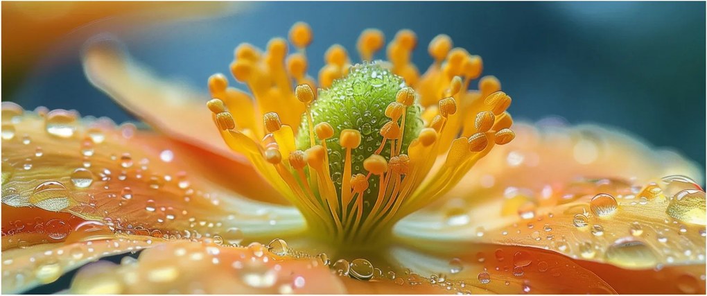 Tablou - Detaliu de floare (120x50 cm)