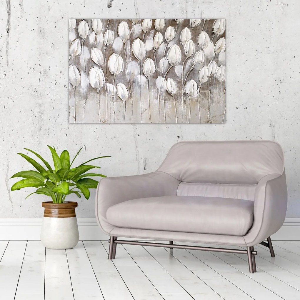 Tablou - Lalele structurate (90x60 cm)