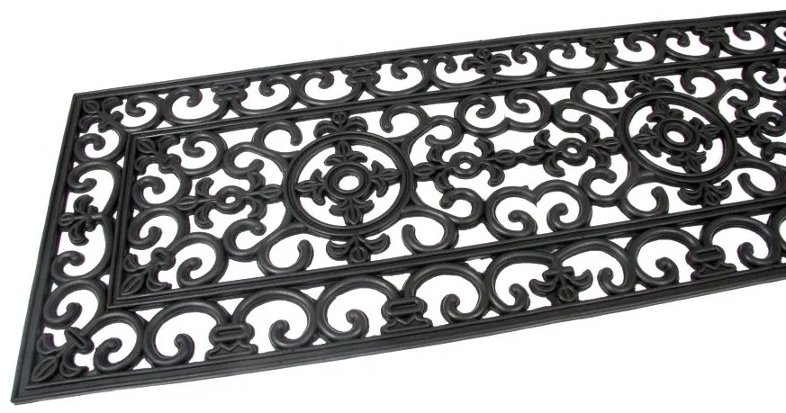 Covoraș de curățat cauciuc Deco 45 x 120 x 1 cm, negru