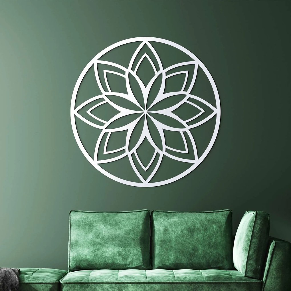 DUBLEZ | Ornament mandala din lemn - Flower